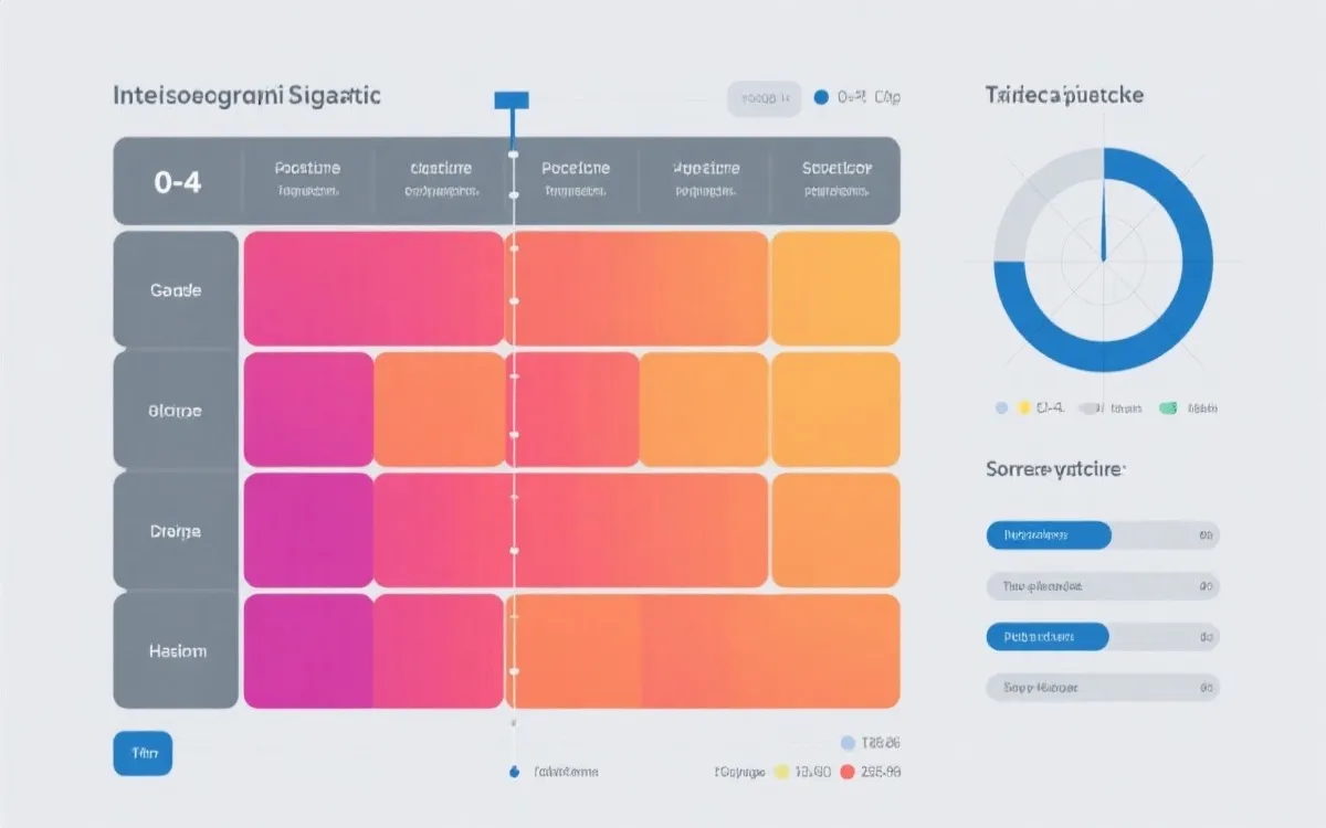 比分概率热力矩阵示例：横轴主队0-4球，纵轴客队0-4球，颜色表示概率